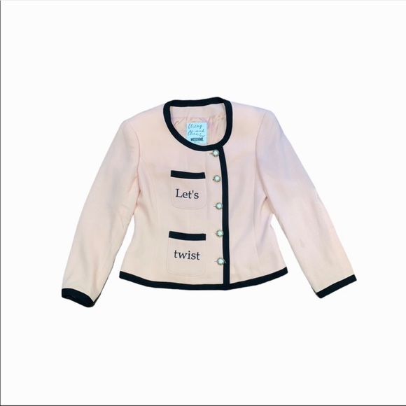 Moschino Vintage Let’s Twist… Again! Skirt Suit - Picture 2 of 5